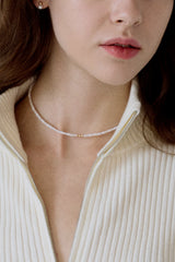[14K] bell pearl earrings