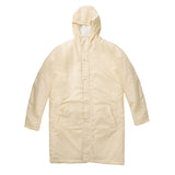 ナイロンフードロングパーカー / NYLON HOOD LONG PARKA ivory