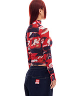 [Archive Bold X Diadora] RACING MESH CROP TOP (RED)