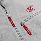 LOGO FLEECE JACKET grey