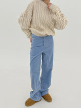 ウールプレッツェルバルキーニット / Wool pretzel bulky knit (4color)