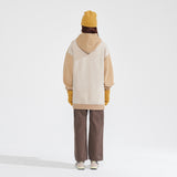 ナッピングフーディーロングスウェットシャツ/NAPPING HOODIE LONG SWEATSHIRT_BEIGE