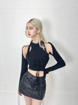 アイストラップセット/346. Eyed strap set (bk, wh)