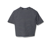 ストライプドクロップTシャツ / TOP(6185) Striped Crop Tee