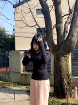 シュガーリボンスリットラウンドTシャツ / Sugar Ribbon Slit Round T-Shirt