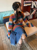 ビンテージジーンズダメージロングスカート / vintage jean damage long skirt
