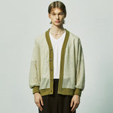 グランジフィッシャーネットニットカーディガン / grunge fisher net knit cardigan basil