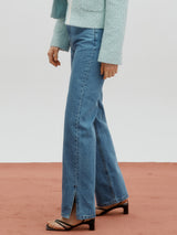 Slit denim - Blue (6682219020406)