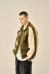 FLEECE PADDED JACKET - KHAKI