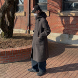 ウールセンスインナーフードコート/wool sense inner hood coat 2color