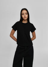 [B-BASIC] Round Neck Standard Brushed Short Sleeve Tee