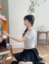 プリンセスホルターリボンチョーカーショートスリーブ / Princess Halter Ribbon Choker Short Sleeve