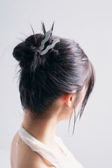 NO.425 [SILVER] WAVE HAIR PIN 2SET