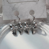 Adorable Ribbon Huggies Piercing - Silver