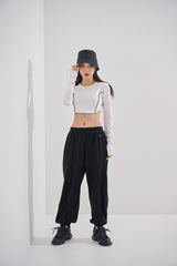スリーブカットクリップTシャツ/sleeve cut crop tee(9188)