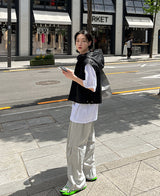 フードクロップレザーベスト (2 color)