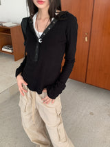 Gento mini pocket string nylon cargo pants
