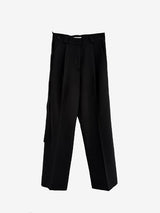 Belt Pintuck Wide Long Slacks (3 colors)