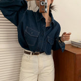[Bellide made/Long-sleeved version] Vintage Pocket Denim Shirt