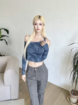 ハイパーツイストトップセット/493. Hyper twist top set (bk, wh, blue, cocoa)