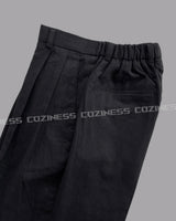 リネンベルトワイドスラックス / ECT linen belt wide slacks (4 colors)
