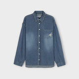 3 TAP Smoke Wrinkle Wash Denim Shirt (2color)