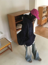 カメ2wayスナップボタンワイドデニムパンツ