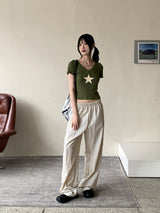 バウバスロックワイドロングナイロンパンツ / Bowbaslock Wide Long Nylon Pants
