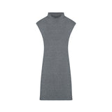 Rib neck sleeveless mini dress