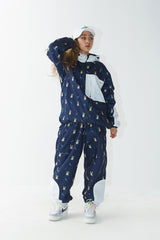ロイヤルフリースフードジャケット / BSR2223FWJK103 ROYAL FLEECE HOODED JACKET MINI BEAR RABBIT NAVY