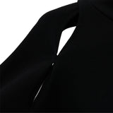 カットアウトロゴクロップフーディー / 223 CUT OUT LOGO CROP HOODIE - BLACK