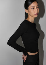 [MADE] Lily Brushed SET - Boat Neck Long Sleeve T-shirt