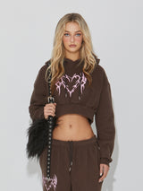 FLEECE HEART HOOD