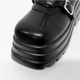 Buckle Platform Boots on Key