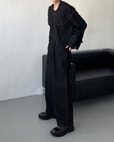 スティッチクロップドジャケット / MG709,710 Stitch Cropped Jacket (2 colors)