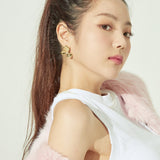TRIPLE GOLD EARRING (6605689487478)