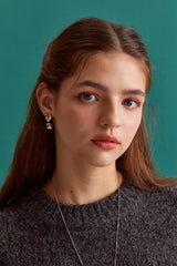 My heart combi earring