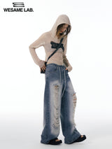  Ripped Washed Jeans