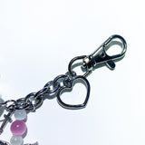 Pink bear lighter case keychain (6661159518326)