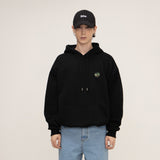 [UNISEX] Small Camo Dot Smile White Clip Hoodie (6674891407478)