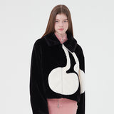 ビッグチェリーボアファージャンパー / BIG CHERRY BOA FUR JUMPER [BLACK]