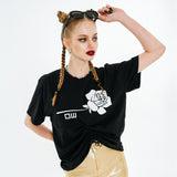 Sleeping Rose T-shirt [Black]