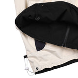ウィンドブレーカーフーデッドリバーシブルジャケット/BSR2223FWJK036 TWAN WINDBREAKER HOODED REVERSIBLE JACKET CREAM/BLACK