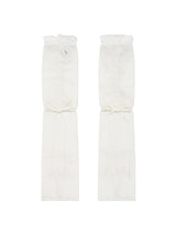 RIBBON SUMMER LEG WARMER [WHITE]