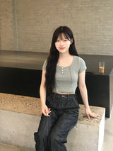 スラブサマーデニムパンツ