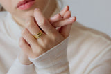 [14K] line ring (1mm)