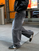 Wolf wide denim pants