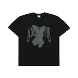 [24SS] HALFTONE DOT LAYER FUZZY RABBIT SHORT SLEEVE T-SHIRT BLACK