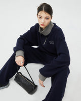 TYPO LOGO KNIT PANTS-NAVY (6605053853814)