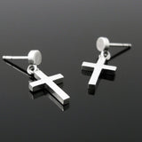 ナイーブクロスD-1シルバーイヤリング / Naive Cross-D1 silver earring (4593039376502)